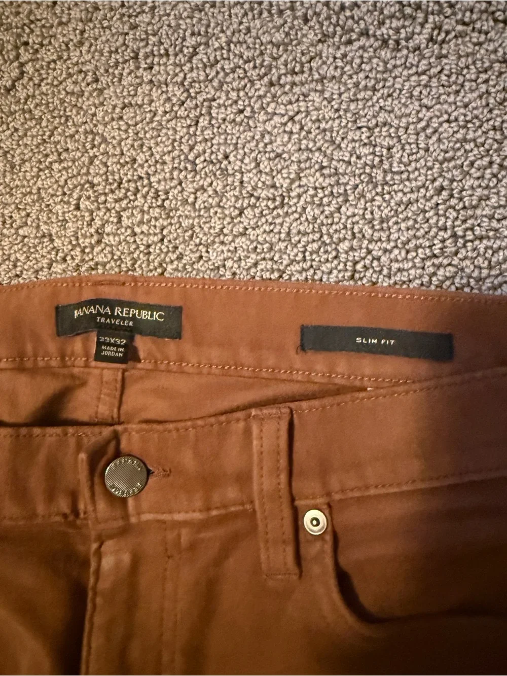 Banana Republic Cargo 32x32 Slim Straight Brown Pants